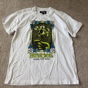 Paterson Made For Play Men's Graphic Daisies Tee T-Shirt (Size: Small) White